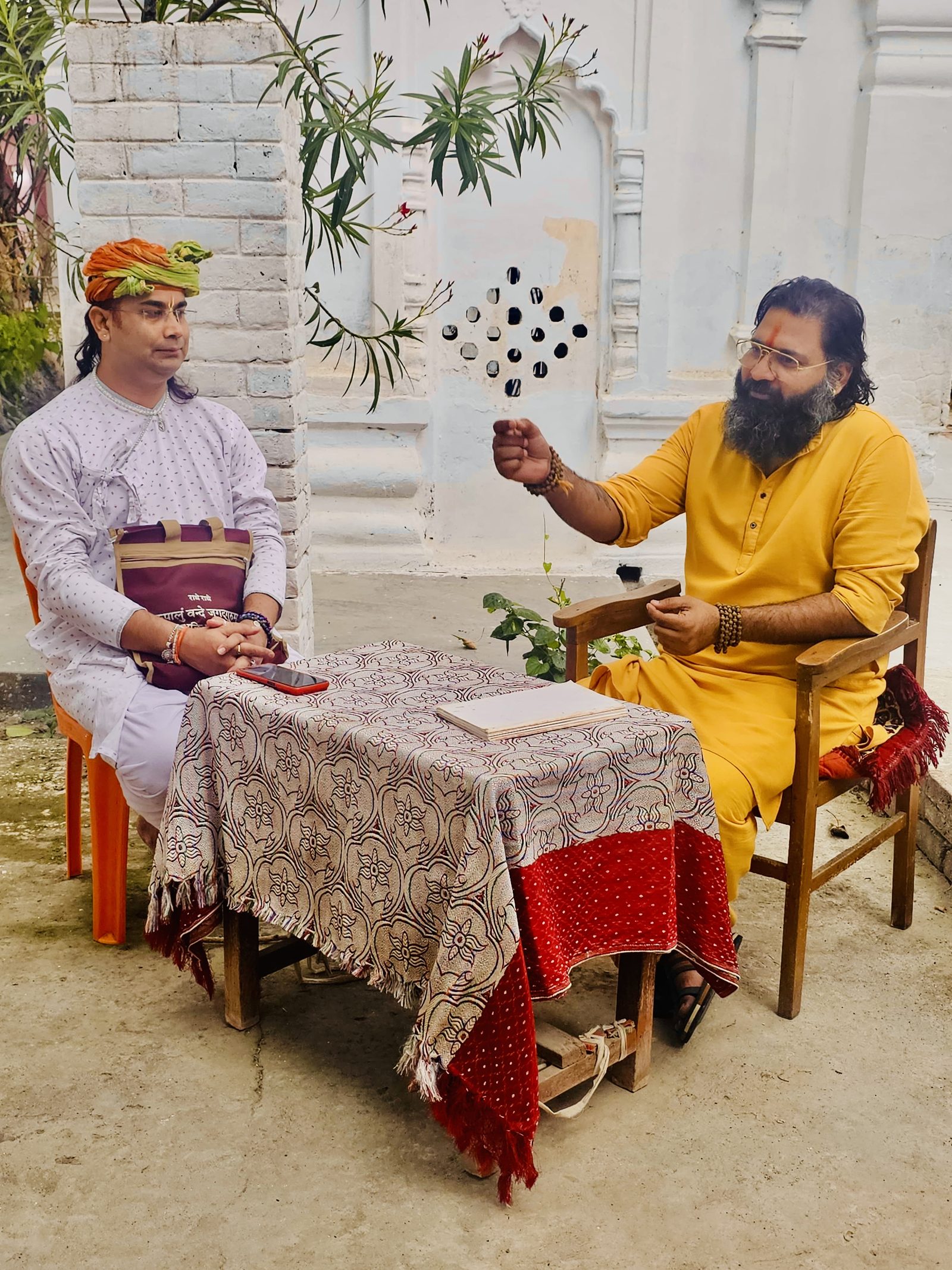 Structured one-to-one samvaad